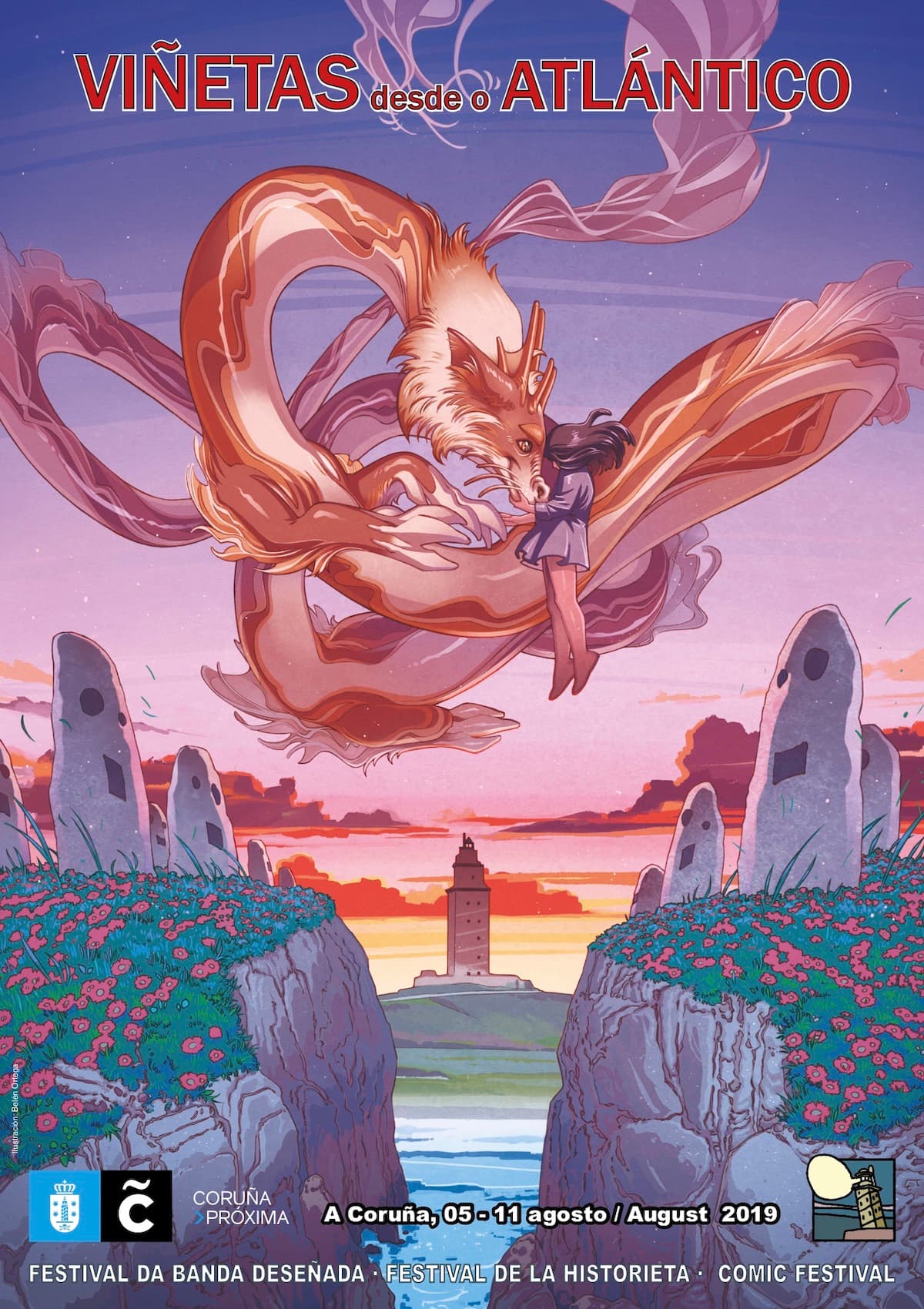 Cartel Viñetas desde o Atlántico 2019