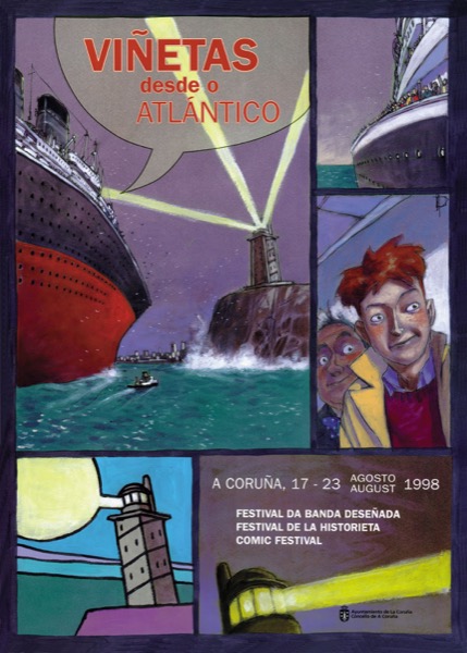 Cartel Viñetas desde o Atlántico 1999