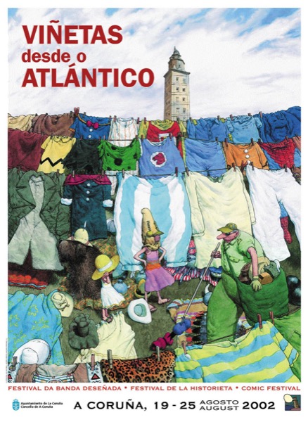 Cartel Viñetas desde o Atlántico 2002