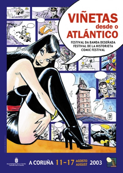 Cartel Viñetas desde o Atlántico 2003