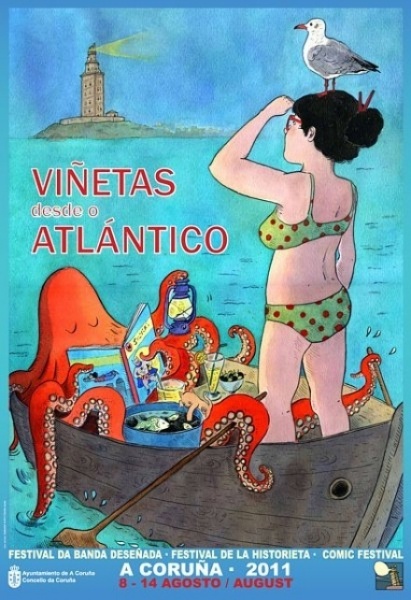 Cartel Viñetas desde o Atlántico 2011