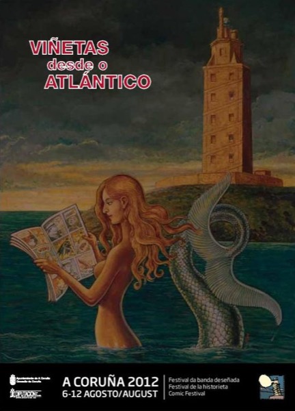 Cartel Viñetas desde o Atlántico 2012