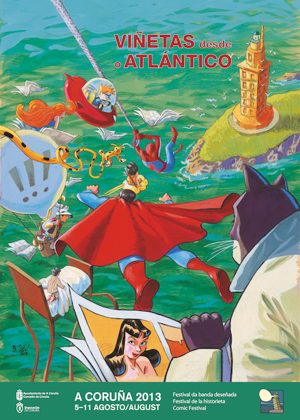 Cartel Viñetas desde o Atlántico 2013