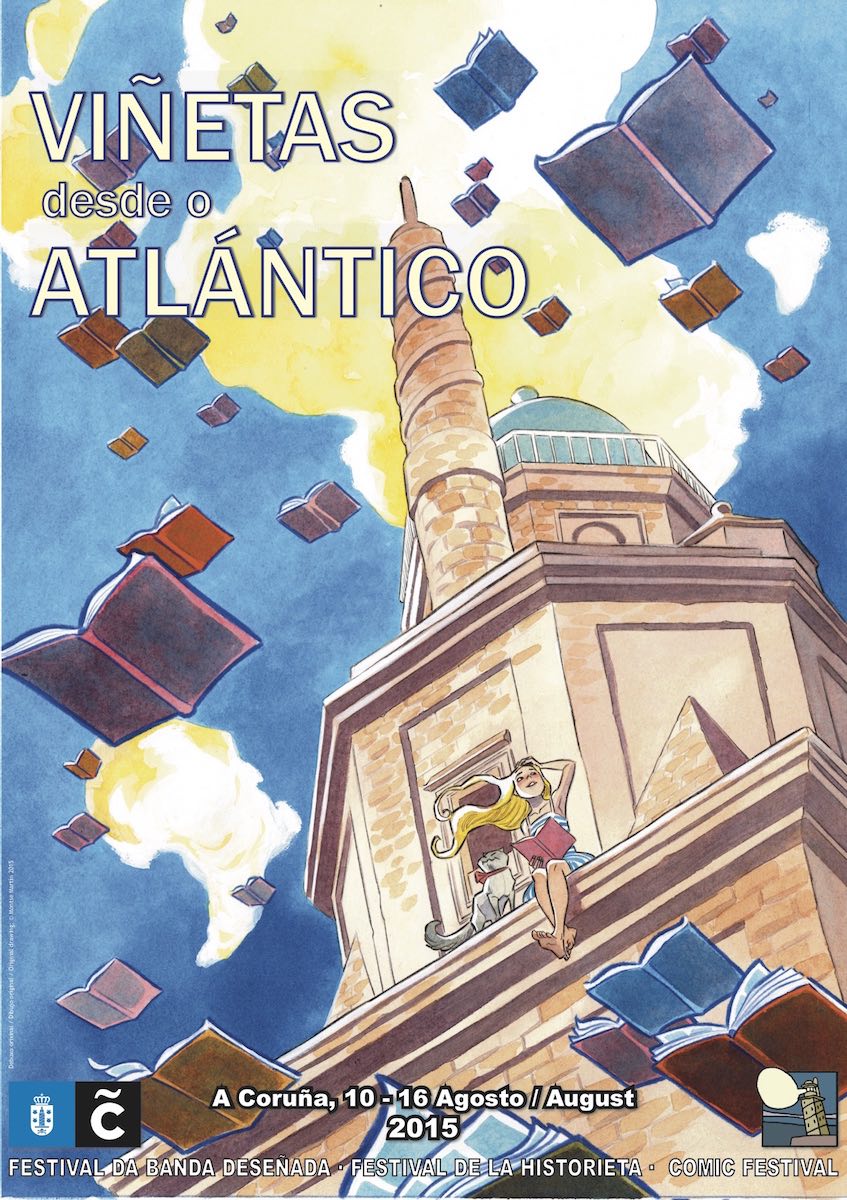 Cartel Viñetas desde o Atlántico 2015