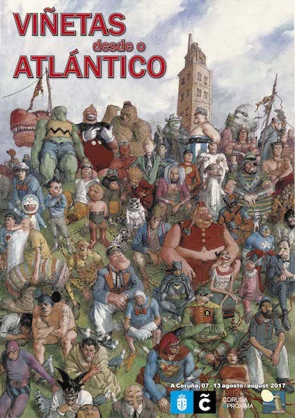 Cartel Viñetas desde o Atlántico 2017