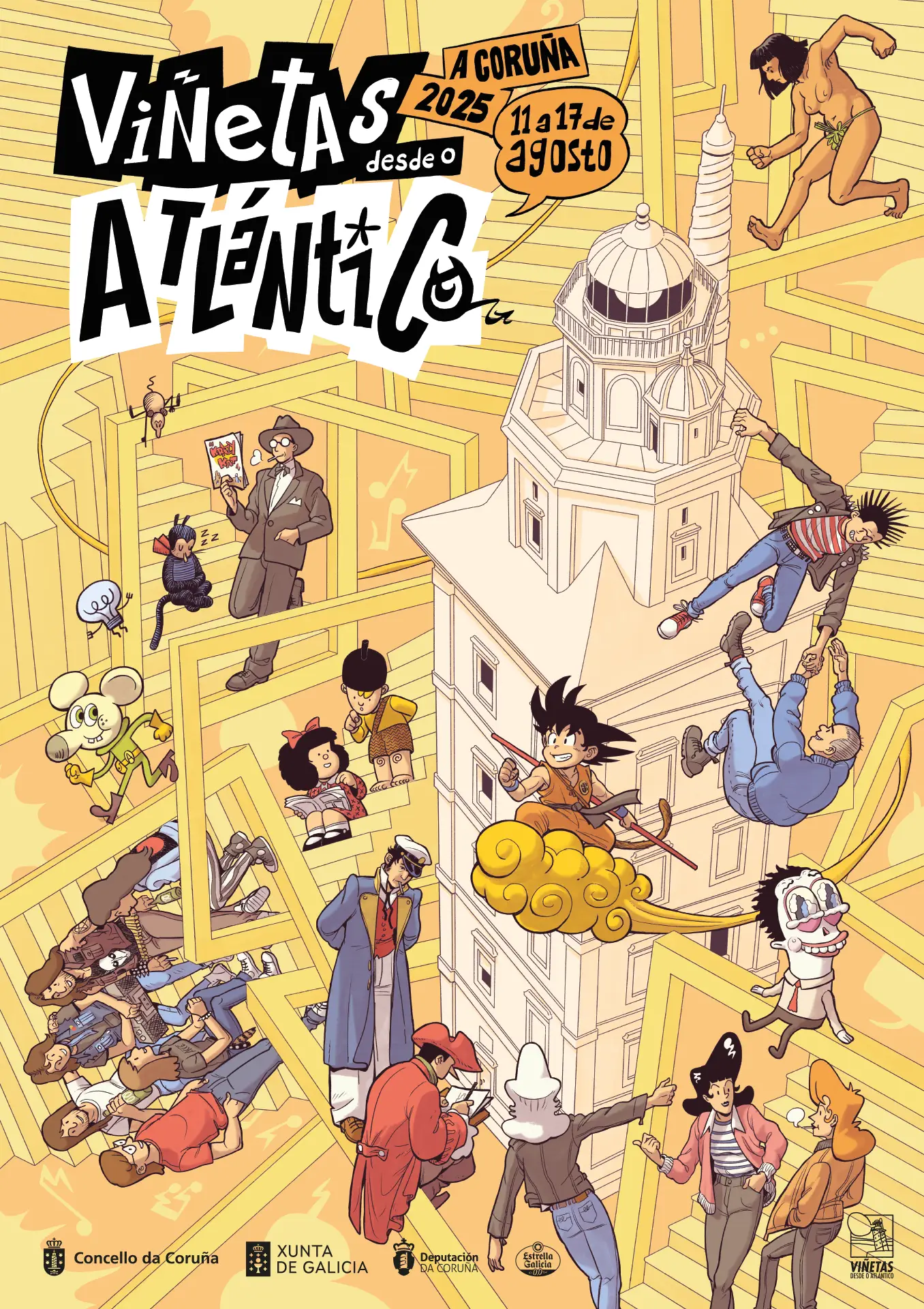 Cartel Viñetas desde o Atlántico 2025