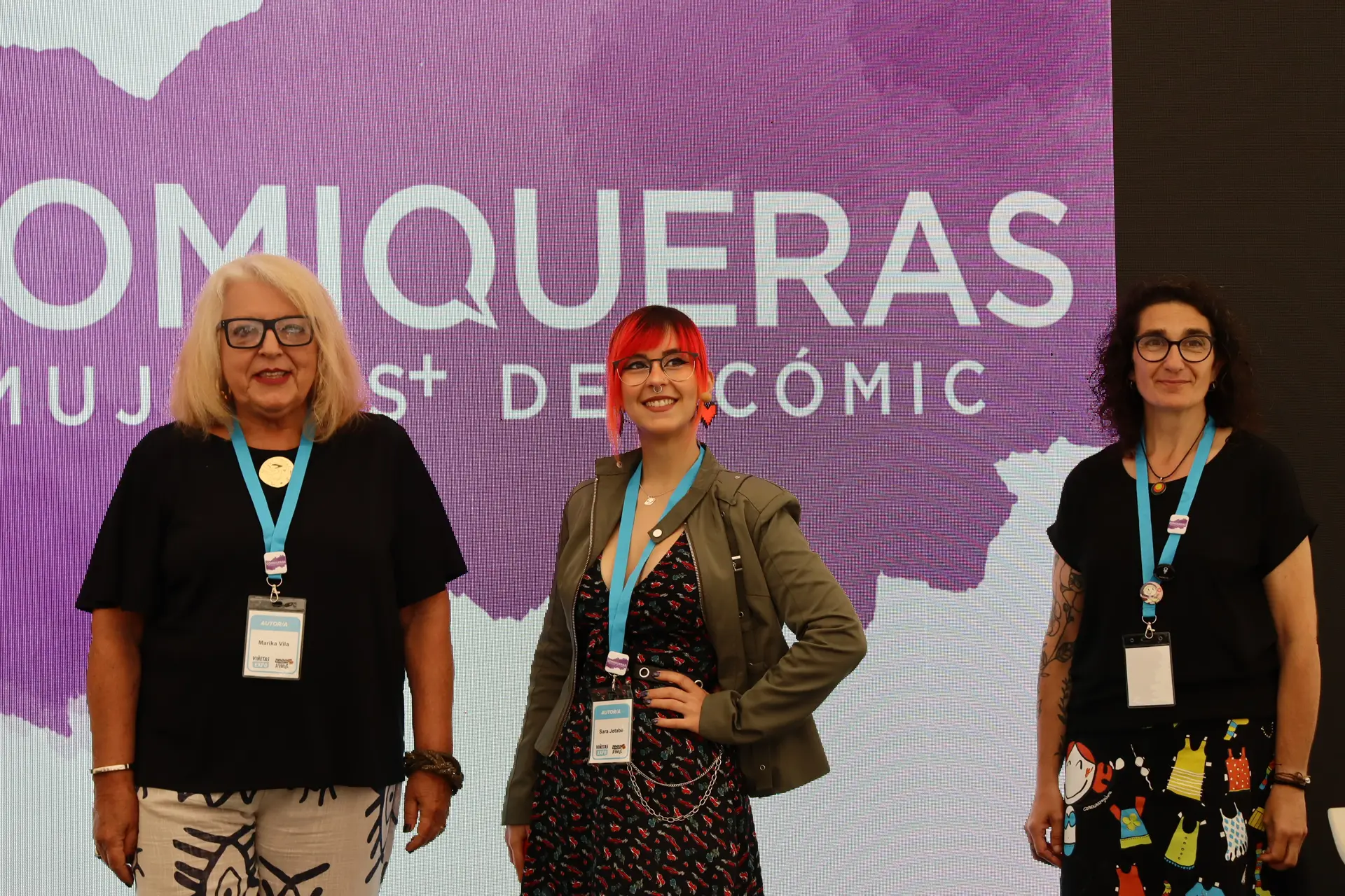 Marika Vila, Sara Jotabé e Montse Mazorriaga no Viñetas desde o Atlántico 2025