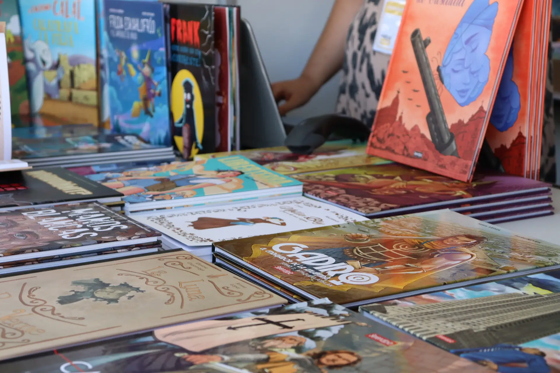 Detalle de libros na rúa BD