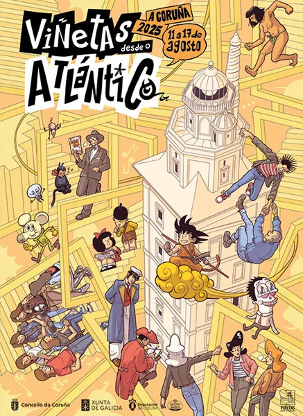 Cartel Viñetas desde o Atlántico 2025